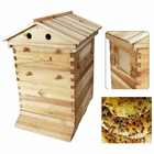 Langstroth Honey Flow Hive Fir Beehive مع 7 إطارات بلاستيكية خلايا النحل لتربية النحل