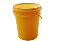 20L خزان دلو من البلاستيك الأصفر والأبيض بدون بوابة العسل