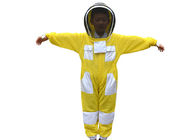 أطفال أصفر اللون بثلاث طبقات التهوية ملابس واقية تربية النحل