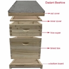 عالية الجودة الصينية خشب التنوب خلية النحل سهلة لتجميع المواد الطبيعية dadant خلية النحل