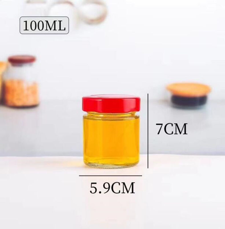 نوع الزجاج C 100 مل إلى 750 مل عبوات عسل فارغة