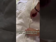 ملابس حماية تربية النحل مع حجاب مستدير