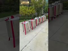 آلة استخلاص العسل الشعاعي للنحل للبيع الساخن آلة استخلاص العسل اليدوية من الفولاذ المقاوم للصدأ