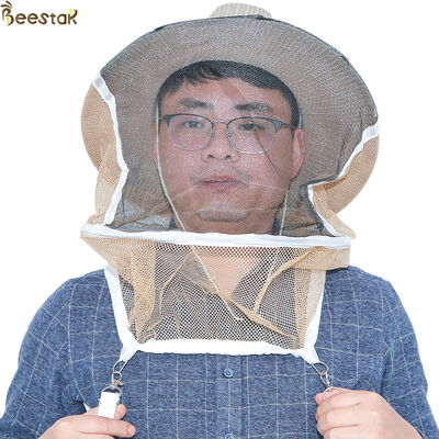 شراء Cowboy Style Brown Color Free Size Beekeeping Hat Bee Protect Hat for Anti Bee Protection التصنيع عبر الإنترنت