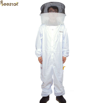 شراء S-XXL سترة نحلة مهواة مع حجاب دائري بدلة تربية النحل بدلة قطن Bee Keeper التصنيع عبر الإنترنت